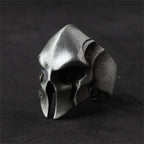 Simple Niche Retro Trend Helmet Skull Ring Personalized Open Spartan Warrior Mask Men's Ring Trend Accessories Jewelry