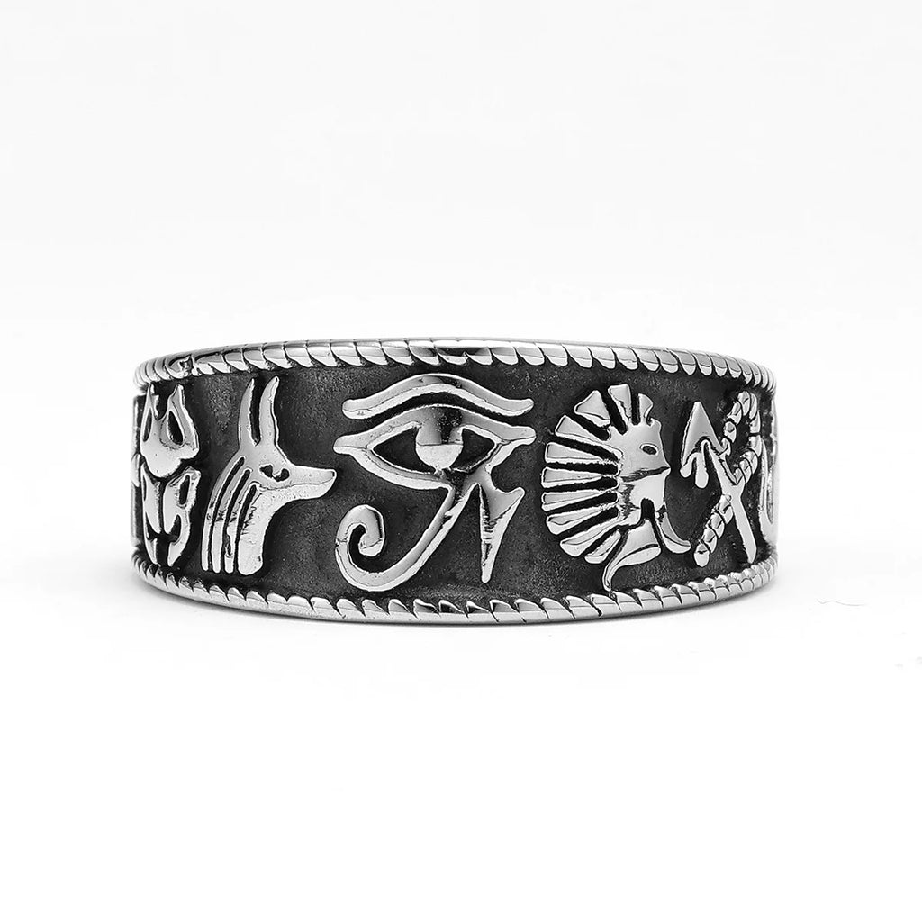 Egypt Pharaoh Eye Ring — Stainless Steel