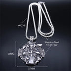 Cross Odin Steel Pendant Nordic Mythology Viking