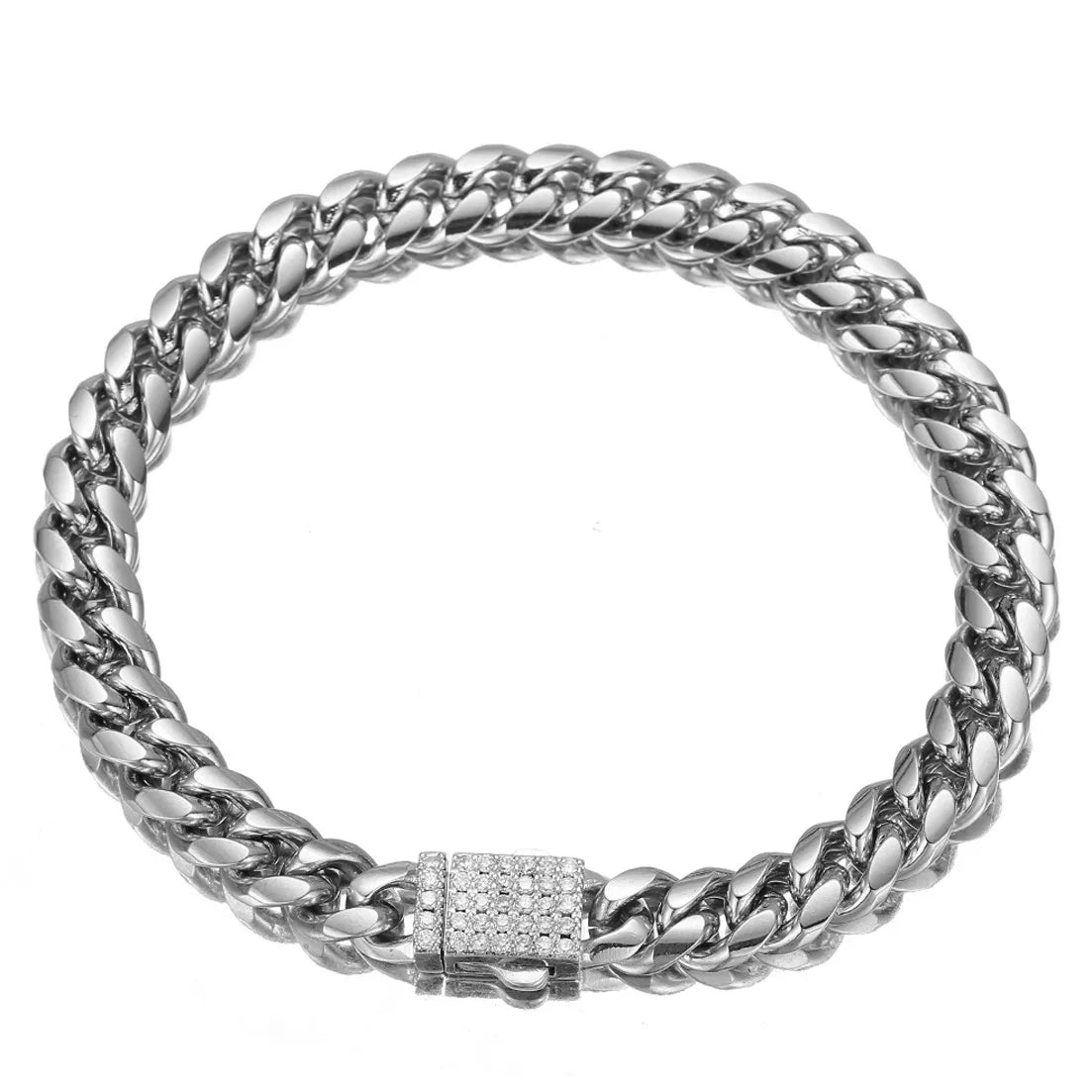 Iced Out Crystal Bracelet 6-14mm — Stainless