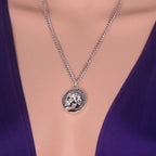 Memento Mori Letter Skull Necklace — Gothic