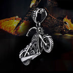 Gothic Skull Steel Pendant Punk Soul Chariot Biker