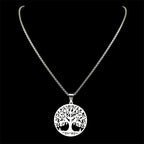 Tree of Life Pendant — Stainless Steel