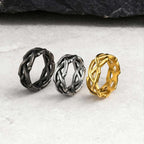 Crown Thorn Branch Ring — Stainless Steel