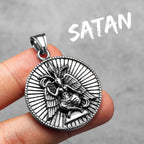 Fallen Angel Satan Pendant — Stainless Steel