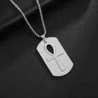 Retro Domineering Ouroboros Wrapped Around The Tree of Life Pendant Necklace Men's Personalized Punk Cool Casual
