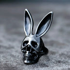 2022 NEW Men's 316L stainless steel rings retro Rabbit Skeleton Gothic ring punk Motorcycl Jewelry Gifts free shipping
