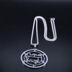 Baphomet Silver Pendant Necklace — Stainless Steel