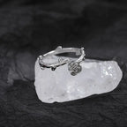 Fashion Goth Double Layer Rose Couple Rings for Men Women Retro Opening Stainless Steel Thorns Punk Finger Ring Jewelry