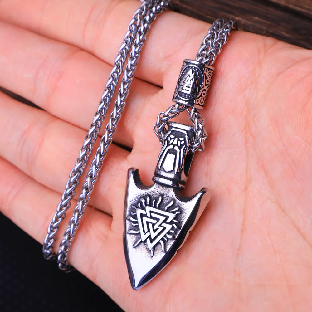 Viking Vegvisir Compass Pendant — Stainless Steel