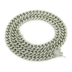 HNSP Miami Cuban Link Iced Out Chain Necklace For Men - Heavy Duty Curb Bling Hip Hop Chains Jewelry 13MM Wide