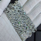 Iced Out Cuban Chain Necklace Stainless Steel 15MM