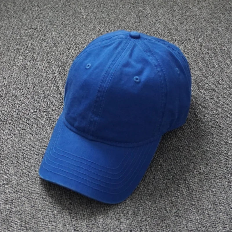 Oversized Cotton Baseball Cap — Adjustable Fit