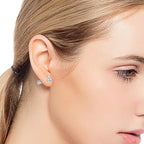 2PC Stainless Steel Mini Crystal CZ Screw Stud Earrings Ear Bone Nail Cartilage Helix Lobe Earring Ear Piercing Body