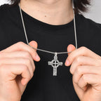 Viking Celtic Cross Pendant Necklace — Stainless Steel