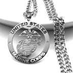 Statement Pendant Necklace — Stainless Steel
