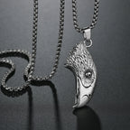 Punk Bull Buffalo Skull Pendant Necklace For Cool Men Women Stainless Steel Long Chain Necklace Party Gift Hip Hop Jewelry