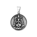 New Vintage Lucifer Pendant Necklaces For Men 316L Stainless Steel Punk Satan Leviathan Cross Amulet Jewelry Gifts