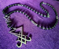 New Sigil Lucifer Rosary Luciferian Necklace occult goth gothic Necklaces left hand path rosary satanic