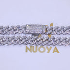 Iced Out Cuban Bracelet Stainless Steel Moissanite