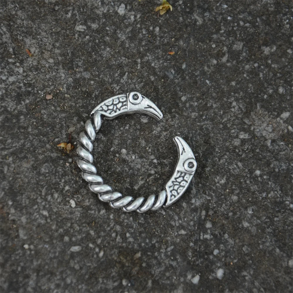 Nostalgia Odin Raven Ring Viking Mens Womens Adjustable Vintage Crow Rings Gothic Jewelry Accessories