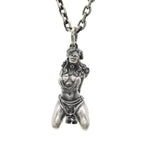 Cat Wings Animal Pendant Necklace — Silver
