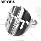 Tetragrammaton Yahweh Hebrew God Name Ring — Stainless Steel