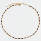 Luxury Sexy Choker Iced Out Tennis Chain Necklace For Women Cubic Zircon Crystal Short Hiphop Neck Accessories Jewelry