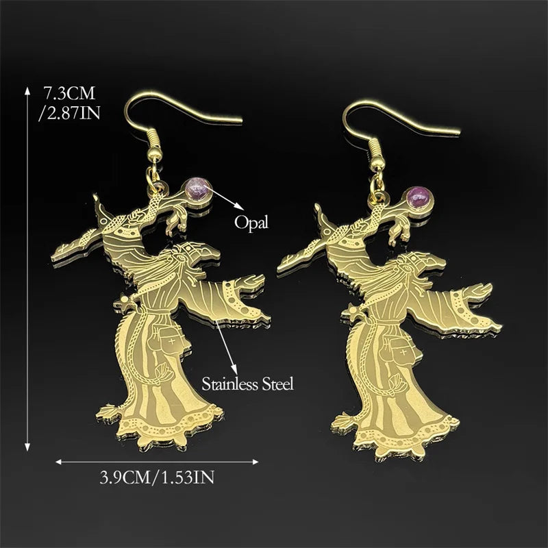 Dragon Viking Steel Pendant Gothic Witchcraft