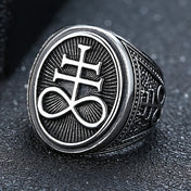 Sigil of Lucifer Signet Ring — Stainless Steel