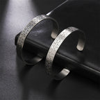 My Shape Vintage Viking Celtics Knot Bangles for Men Couple Stainless Steel Adjustable Open Cuff Bangle Bracelets