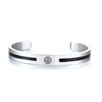 Viking Cuff Bangle Bracelet — Stainless Steel