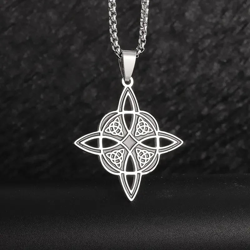 Celtic Trinity Knot Pendant Necklace — Zinc Alloy