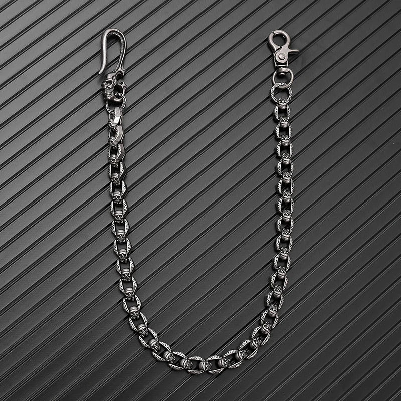 Vintage Punk Gothic Metal Skull Chain for Men Fashion Accessory Waist And Pants Chain Stylish Gothic Punk Jewelry