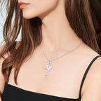 Ice Skater Charm Necklace — Stainless Steel