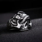 Priestess Retro Priest Ring, Men's Silvery Plated Ring, Artistic Ring Punk Style, Goth Jewelry for Men, Gifts for