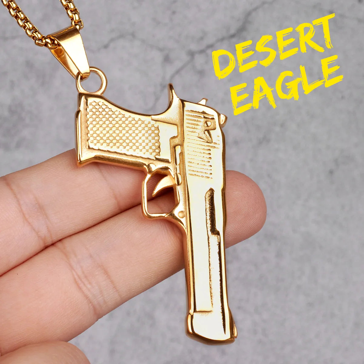 Gun Series AK47 M16 Sniper Rifle Stainless Steel Jewelry Men Necklaces with Pendant For Male Women Punk Hip Hop Gifts Wholesale