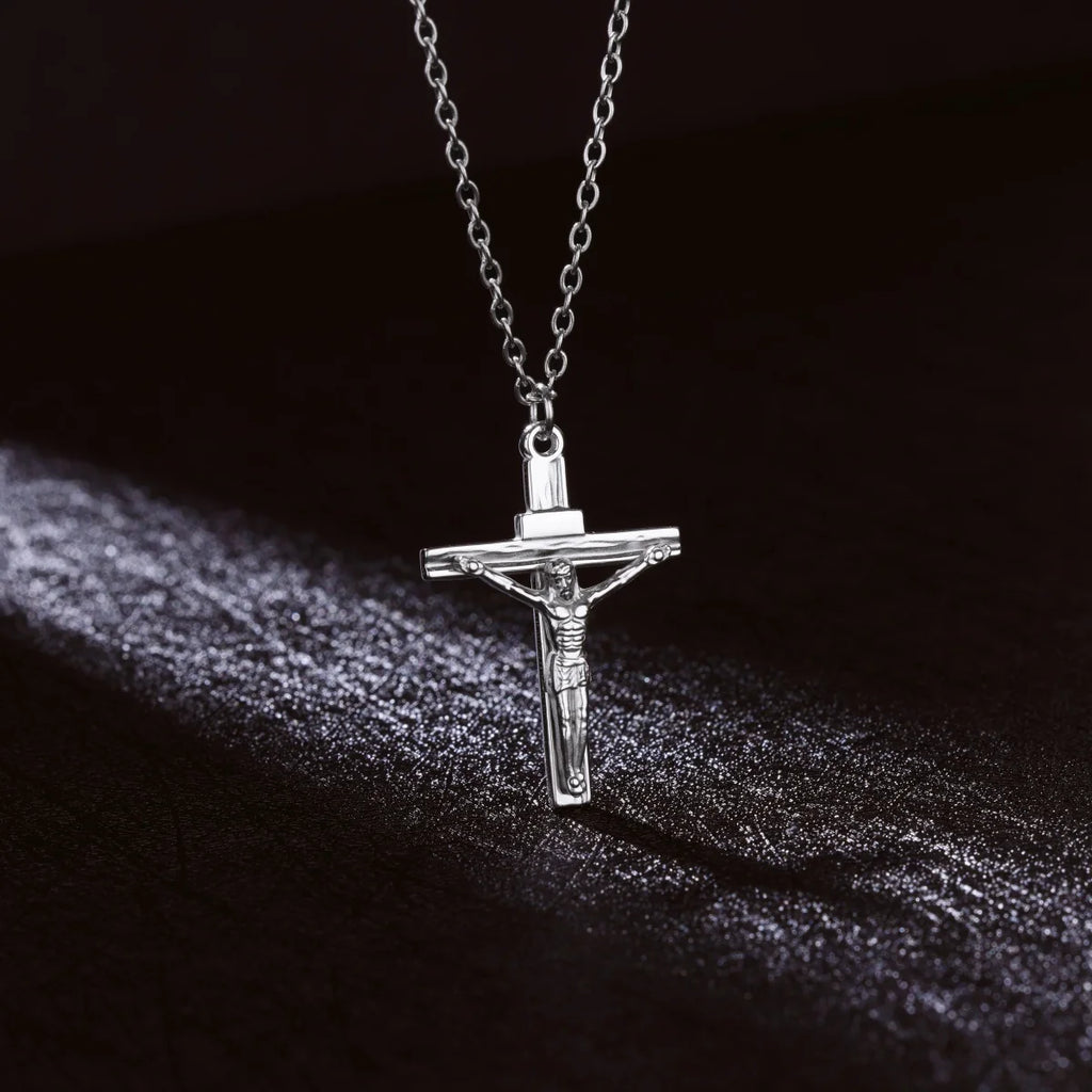 Vintage Ankh Cross Pendant Necklace — Stainless Steel