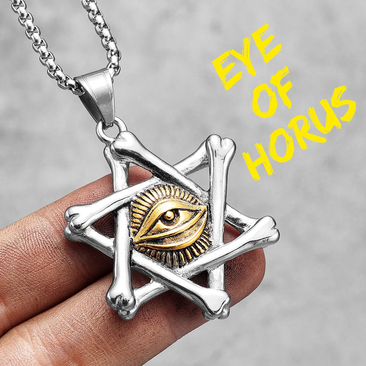 Star of David Pendant — Stainless Steel
