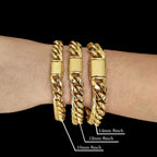 Black Cuban Chain Stainless Steel 8/10/12/14MM