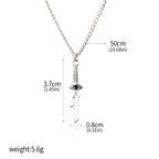Anime Jujutsu Kaisen Fushiguro Toji Sword Necklace Spear of Tianri Knife Pendant Cosplay Necklaces For Unisex Choker