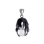 Dragon Claw Stone Pendant — Stainless Steel