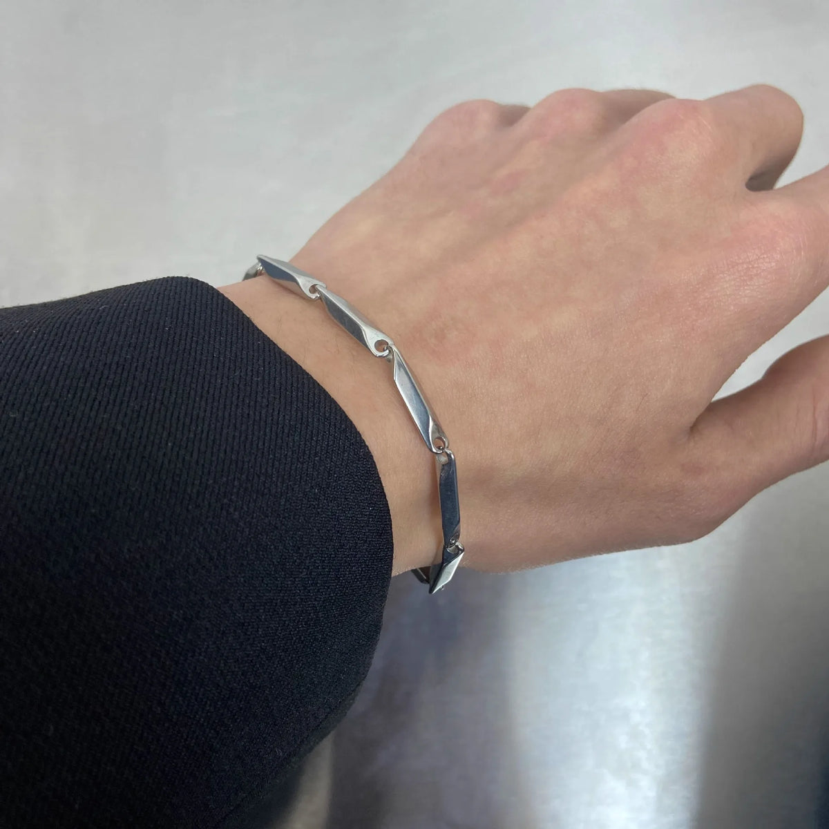 Stainless Steel Melon Seed Chain Bracelet For Men Women Punk Gothic Hiphop Accessories Trendy Unisex Designer Jewelry