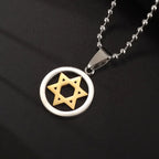 Hip Hop Military Style Stainless Steel Dog Tag Pendant Necklace for Men Women Gold Plated Personalized Id Card Name