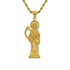 New Fashion Creative Scythe Death Skull Pendant Charming Men's Necklace Hip Hop Punk Accessories Party Gift Jewelry