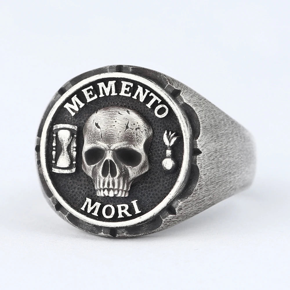 Skull Memento Mori Ring — 925 Silver