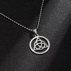 Ankh Cross Pendant Necklace — Stainless Steel