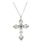 Anime Cross Chain Pendant Necklace — Zinc Alloy