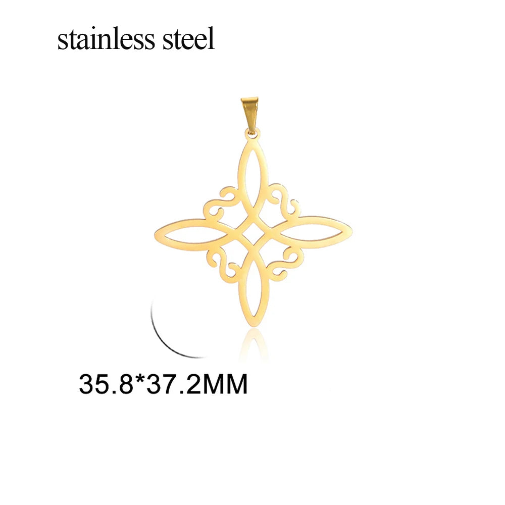 Celtic Stainless Steel Pendant Necklace