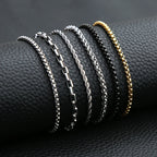 Lobster Gold Pendant 3MM Rolo 316L Gold/steel